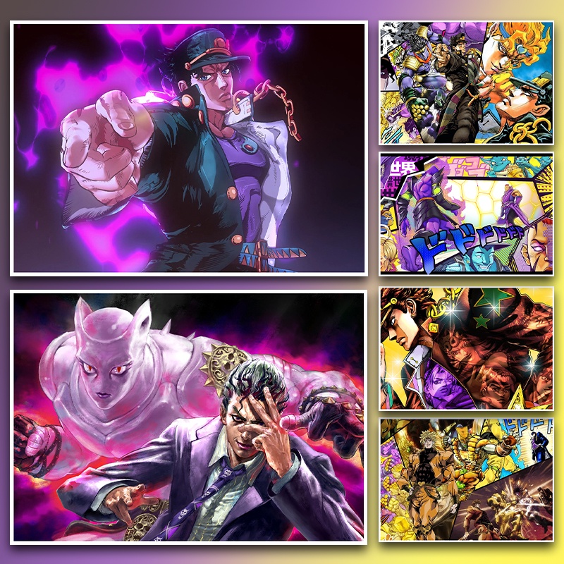 Poster Treo Tường In Hình Nhân Vật anime Jojo 'S bizarre adventure