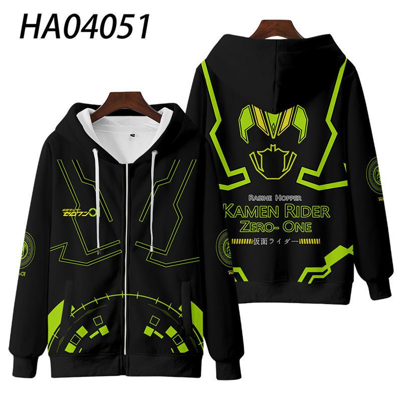 Kamen rider zero one zi-o Áo Hoodie Tay Dài In Họa Tiết Hoạt Hình 3d Thời Trang Mùa Thu Nhật Bản Cho Nam Và Nữ