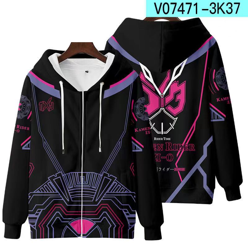 Kamen rider zero one zi-o Áo Hoodie Tay Dài In Họa Tiết Hoạt Hình 3d Thời Trang Mùa Thu Nhật Bản Cho Nam Và Nữ