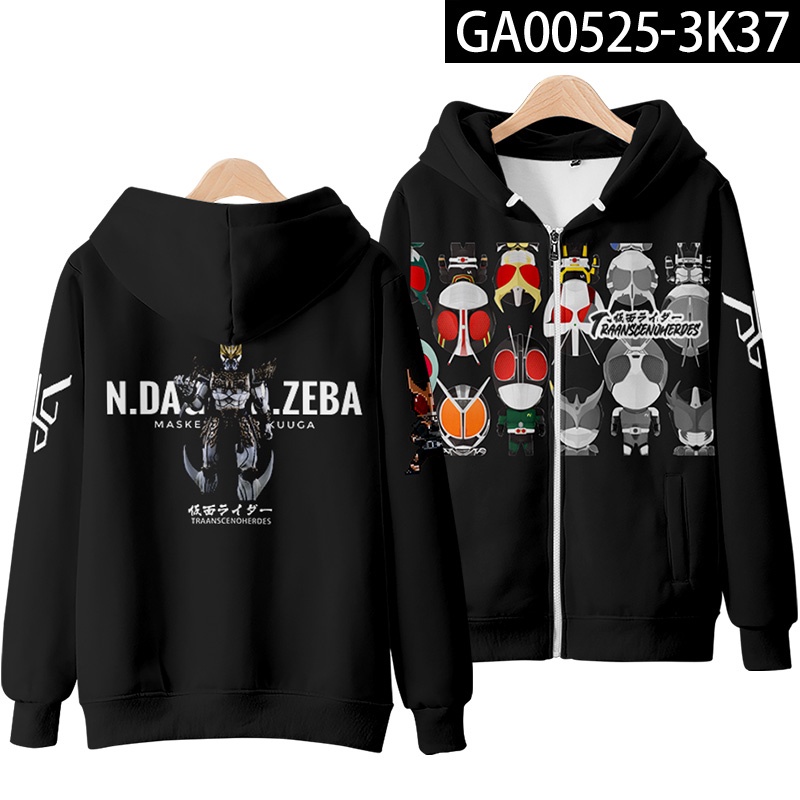 Kamen rider zero one zi-o Áo Hoodie Tay Dài In Họa Tiết Hoạt Hình 3d Thời Trang Mùa Thu Nhật Bản Cho Nam Và Nữ