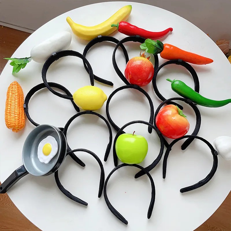 Thẻ Cài Tóc Rửa Mặt / Cài Tóc Hình Rau Củ Quả Vui Nhộn Sáng Tạo Mẫu 2023 Dành Cho Bạn Nữ