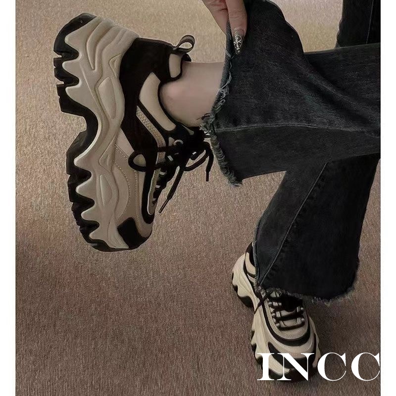 INCC  thể thao nữ giày giày thể thao nữ 2023 NEW đáy dày Xu hướng thời trang Thông khí B97F0FX 34Z230826