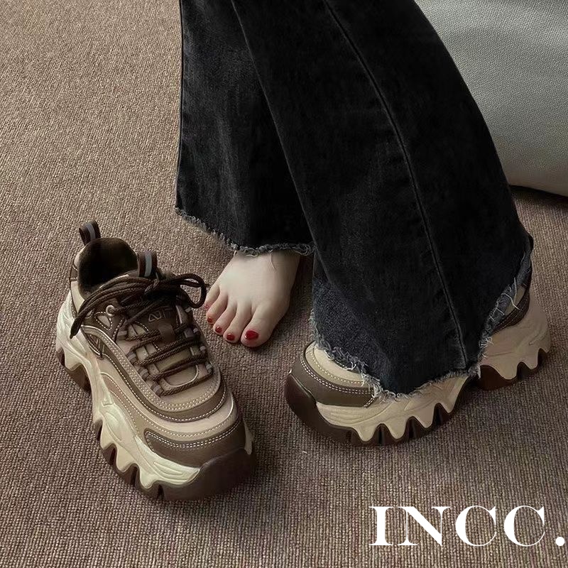 INCC  thể thao nữ giày giày thể thao nữ 2023 NEW đáy dày Xu hướng thời trang Thông khí B97F0FX 34Z230826