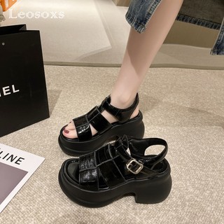 Leosoxs dép sandal nữ dép quai hậu nữ dép đế cao chống trượt b98g1ok 34z230826