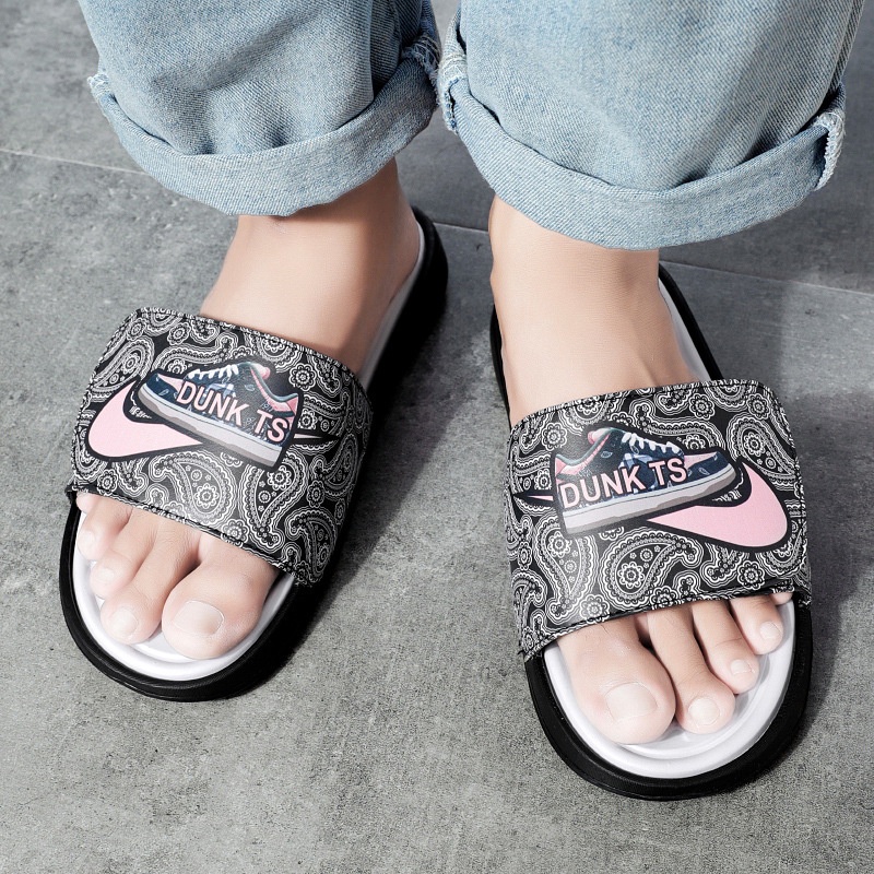 AYUER Dép Quai Ngang Đế Dày Chống Trượt Kiểu Thể Thao Cá Tính Cho Nam