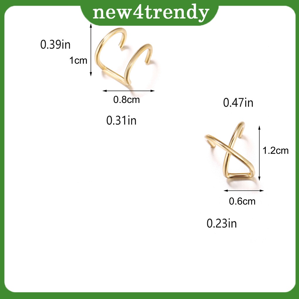 Set 1 / 2 / 3 / 5 Khuyên Tai Thời Trang Nữ