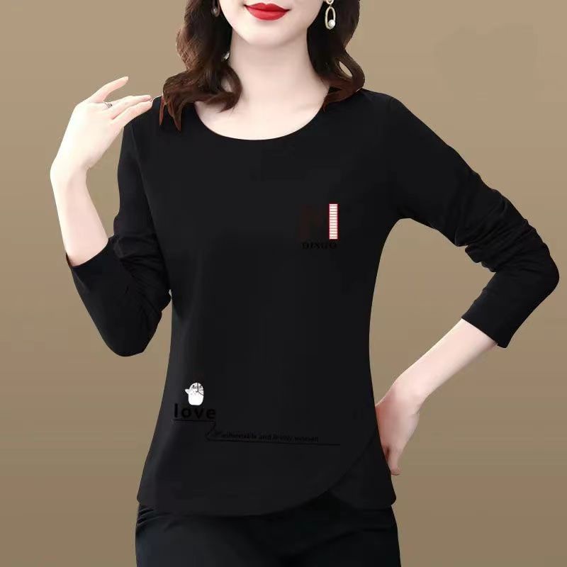 Áo Thun Dài Tay Vạt Lệch Thời Trang Dành Cho Nữ