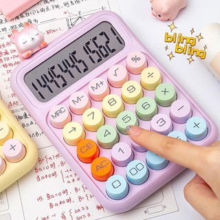 Máy tính để bàn 12 chữ số nhiều màu sắc dễ thương
