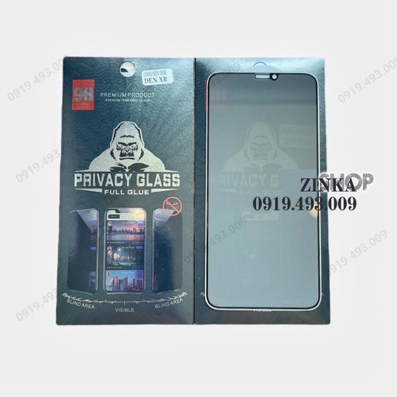 Kính cường Lực kính Chống Nhìn Trộm Full Màn Hình iphone 6G/7G/8G/6P/7P/8P/X/XR/XS/XSM/11/11PRO/11PROMAX/12PRO/12PROMAX