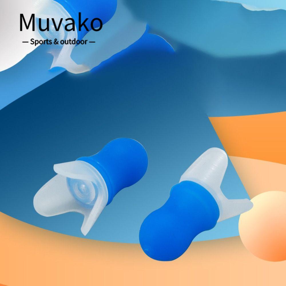 Muvako Set 5 Cặp Nút Bịt Tai Bằng silicone Chống Ồn Có Thể Tái Sử Dụng