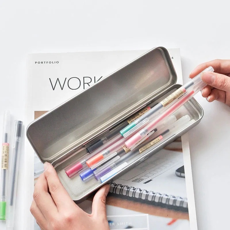 Bút Đánh Dấu Ngòi 0.5mm / 12 Màu Nhám Trong Suốt Nhanh Khô Tiện Dụng Cho Học Sinh / Văn Phòng