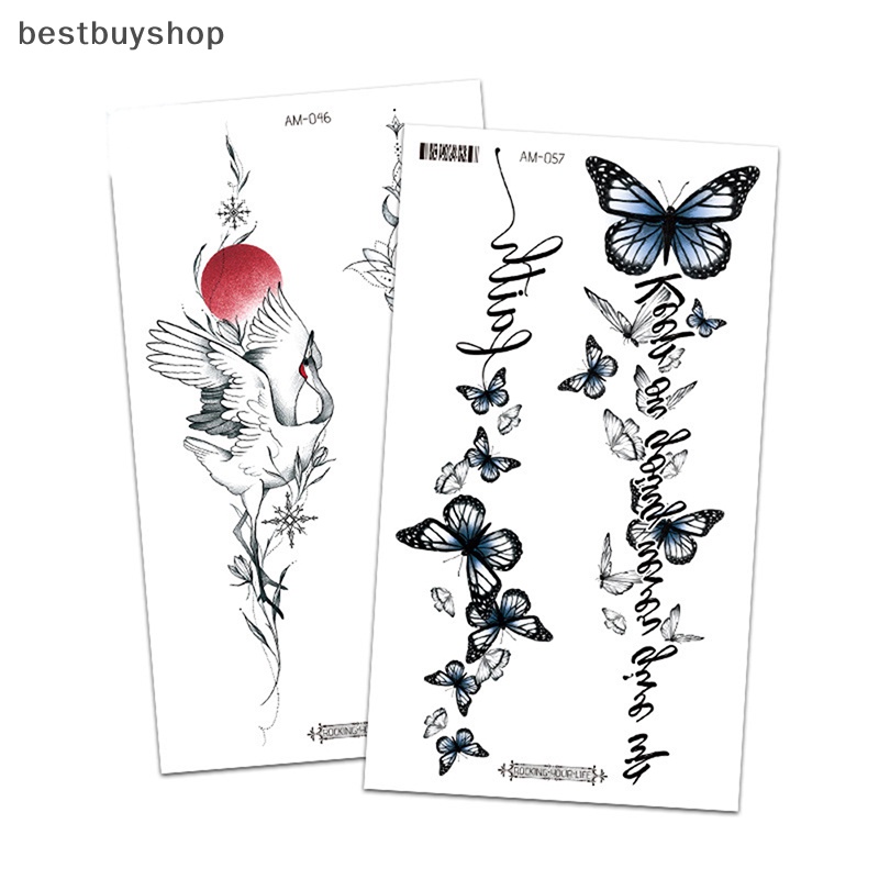 Hình Xăm Dán Tạm Thời Họa Tiết Hoa Và Động Vật Độc Đáo Mới