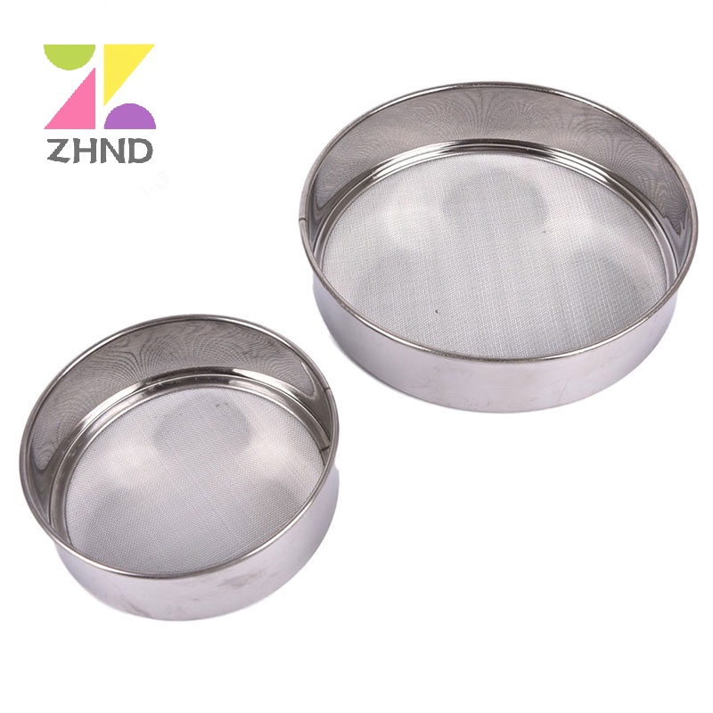 Zhuzhengde Dụng Cụ Rây Bột Bằng Thép Không Gỉ Hình Tròn
