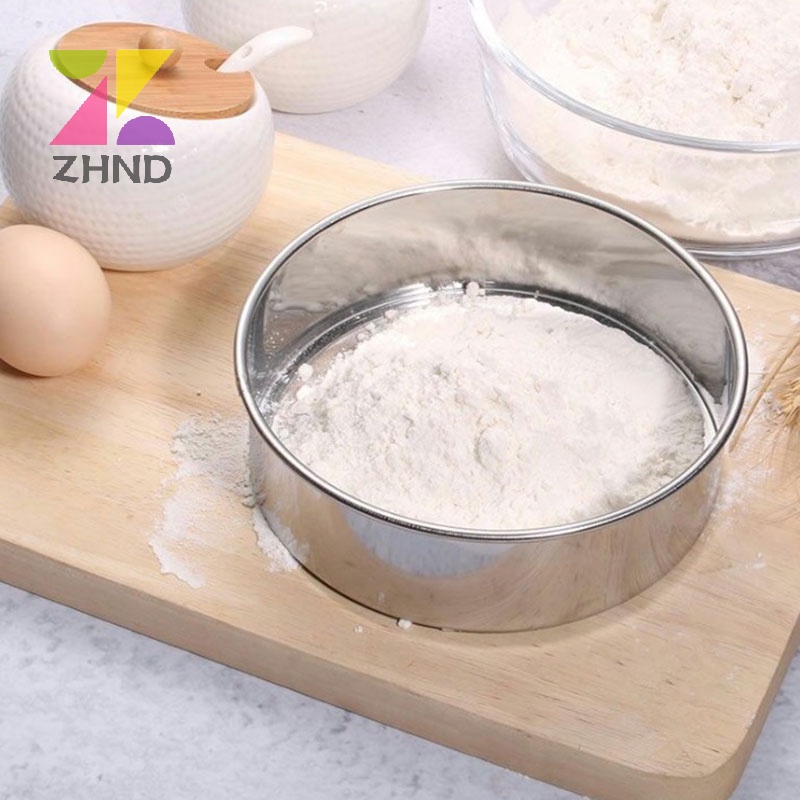 Zhuzhengde Dụng Cụ Rây Bột Bằng Thép Không Gỉ Hình Tròn