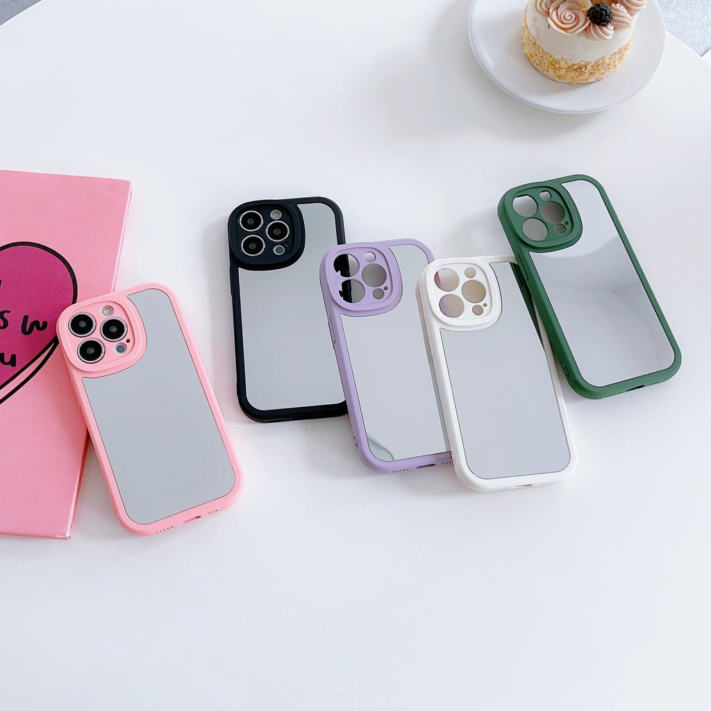 Ốp Điện Thoại Mềm Tráng Gương Hình Cô Gái Cho oppo reno 8 pro 8z 7z 7 5g 8t 4g 6 5f