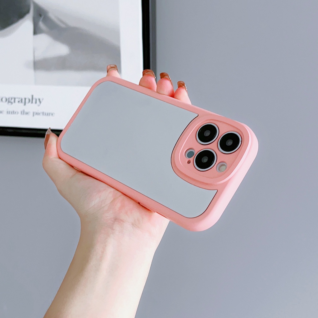 Ốp Điện Thoại Mềm Tráng Gương Hình Cô Gái Cho oppo reno 8 pro 8z 7z 7 5g 8t 4g 6 5f