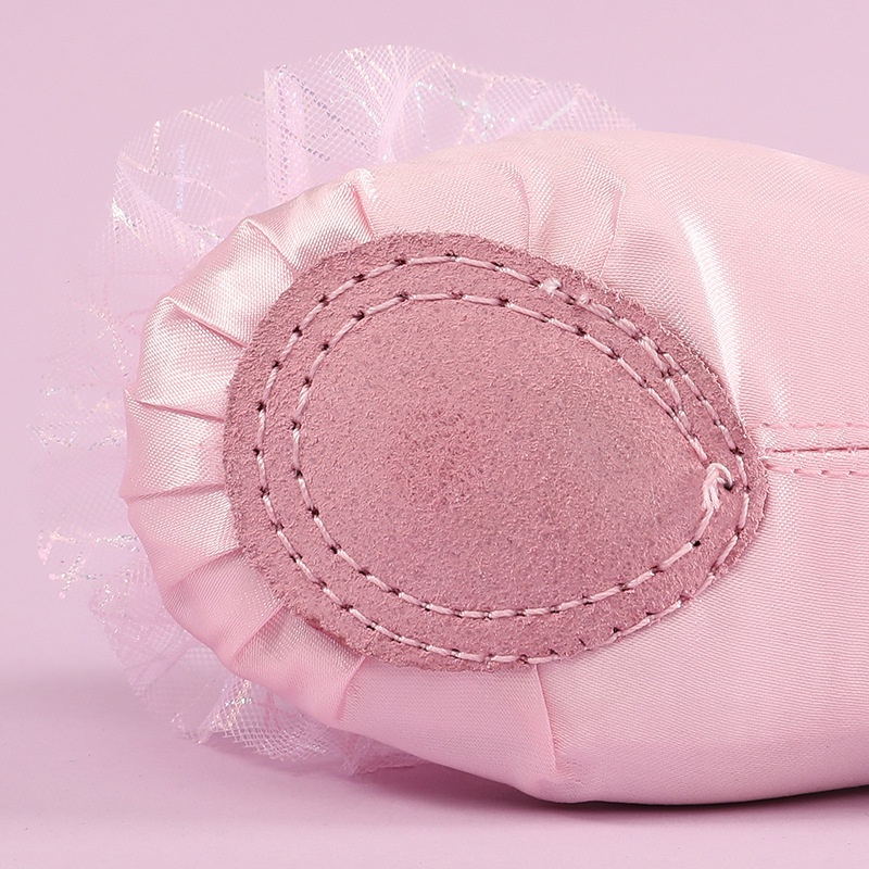 Giày Múa Ba Lê Đế Mềm Chất Liệu satin Cao Cấp Dành Cho Bé Gái