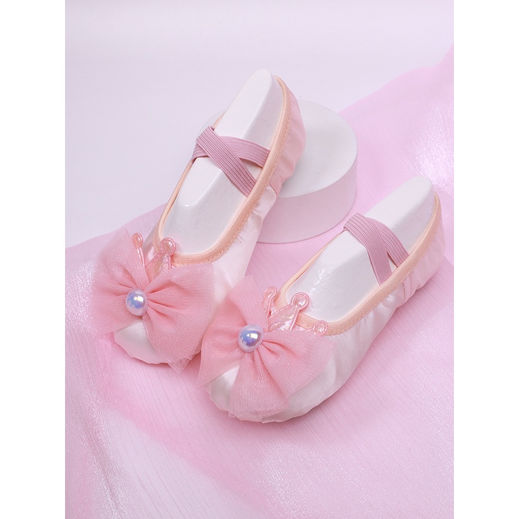 Giày Múa Ba Lê Đế Mềm Xinh Xắn Cho Bé Gái