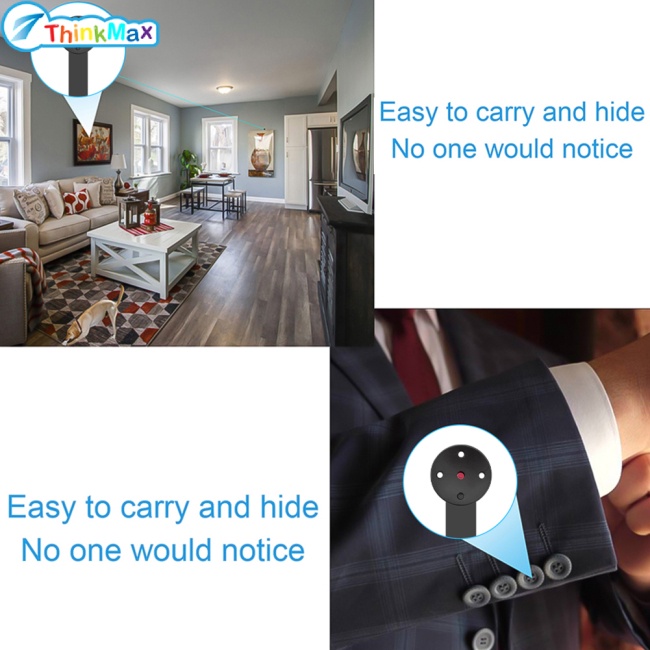 Máy Quay An Ninh 1080p mini Thiết Kế Nút Chuyển Động diy