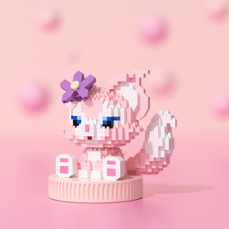 Bộ Đồ Chơi Lắp Ráp Hình Chú Gấu Hoạt Hình Dễ Thương Cho Bé