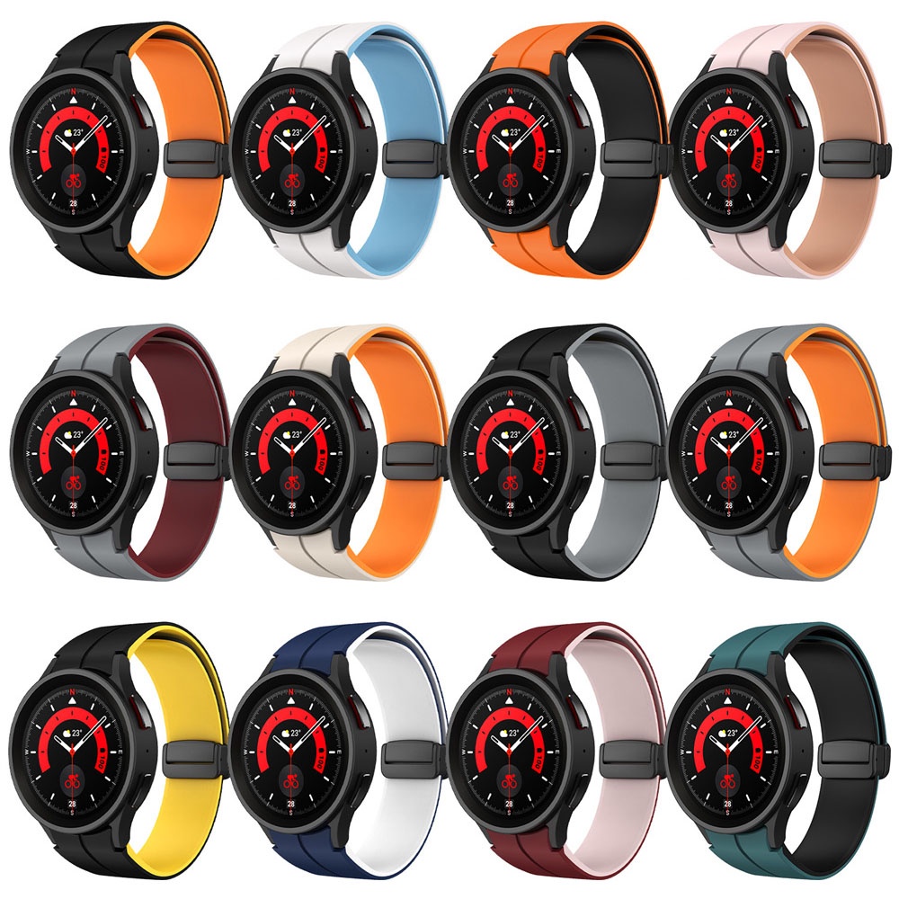 Silicone Dây Đeo Silicon Cho Đồng Hồ Thông Minh Samsung Galaxy Watch 6 5 Pro 4 44mm 40mm 45mm Classic 42mm 47mm 46mm 43mm