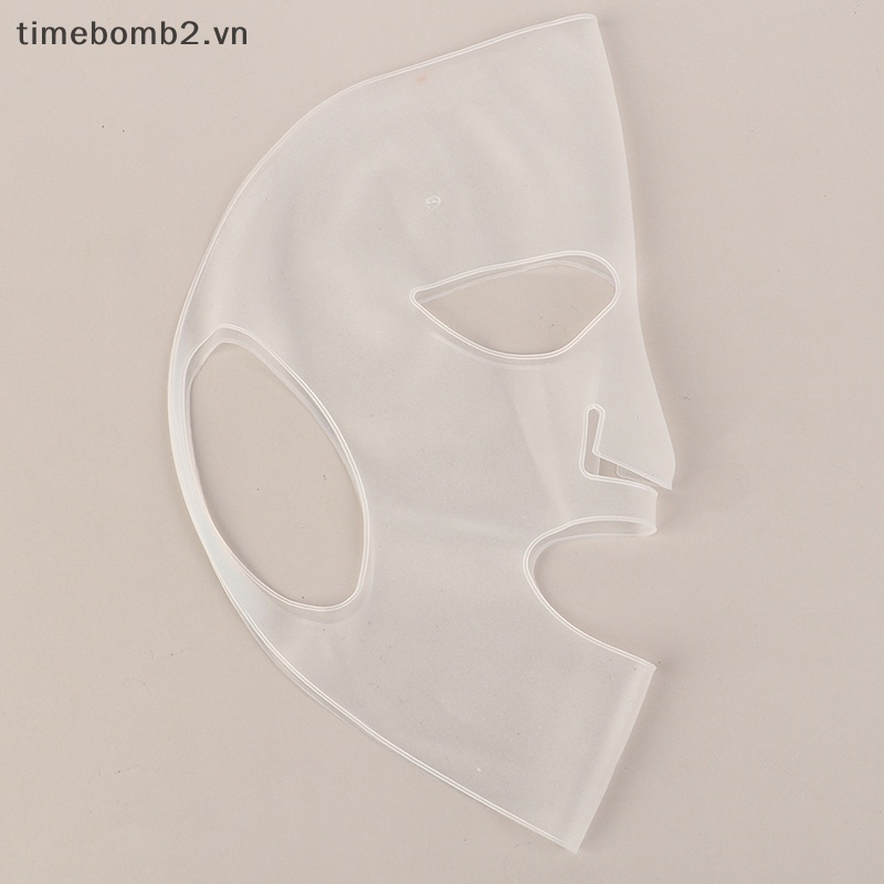 Mặt Nạ silicone Định Hình Khuôn Mặt Chữ v Chống Nếp Nhăn Có Thể Tái Sử Dụng Làm Săn Chắc Da ~
