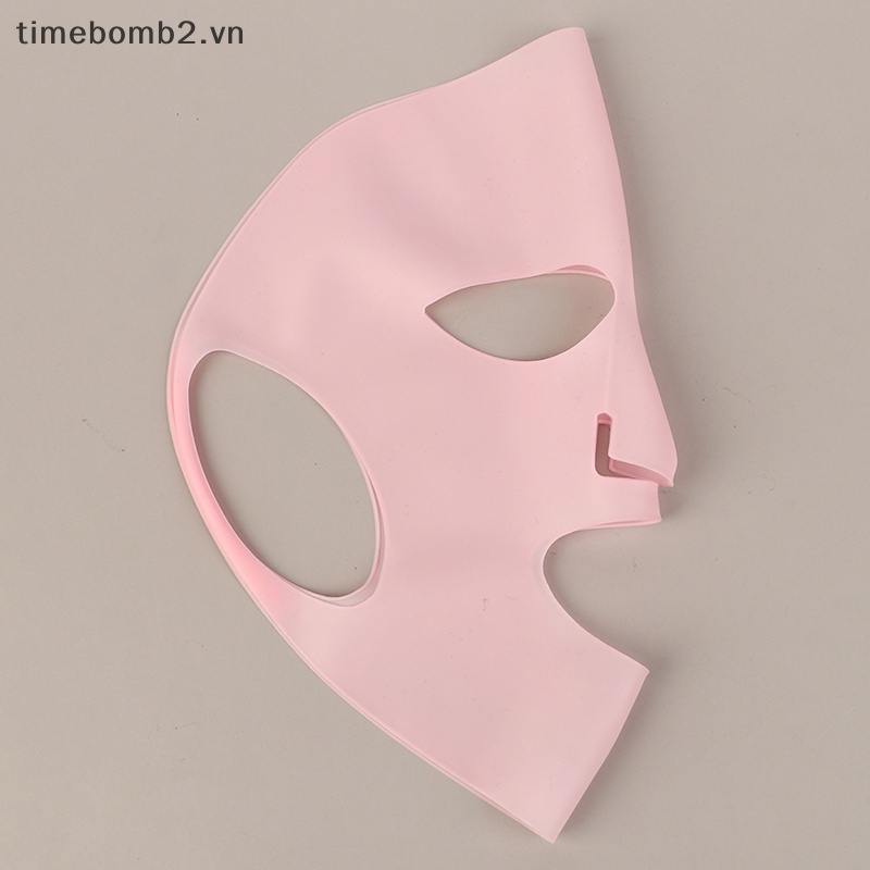 Mặt Nạ silicone Định Hình Khuôn Mặt Chữ v Chống Nếp Nhăn Có Thể Tái Sử Dụng Làm Săn Chắc Da ~