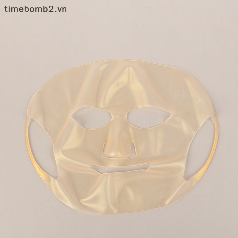 Mặt Nạ silicone Định Hình Khuôn Mặt Chữ v Chống Nếp Nhăn Có Thể Tái Sử Dụng Làm Săn Chắc Da ~