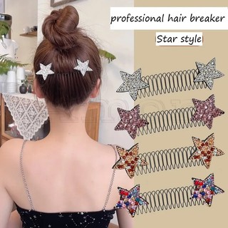 Lược chải tóc mái ngang cố định kim lược chải tóc mái não cho nữ y2k
