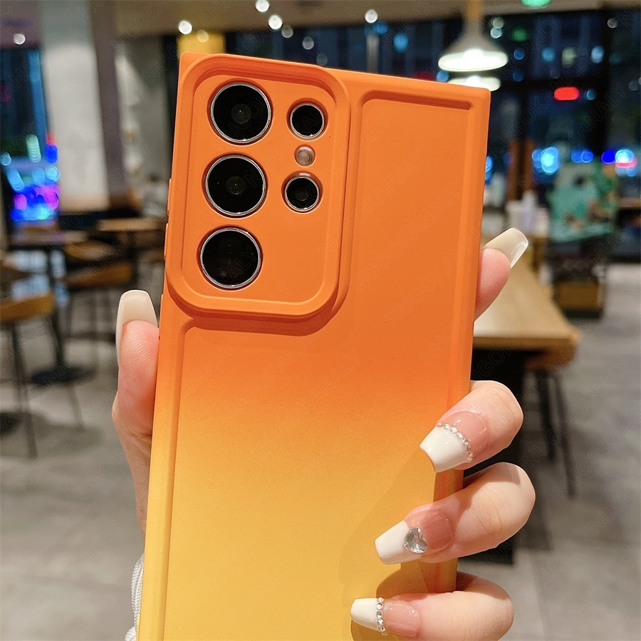 Ốp Điện Thoại Màu gradient Cho samsung s23 ultra s22 ultra s21 ultra note 20 ultra s10 plus s21 s22 s23 s20 fe s10