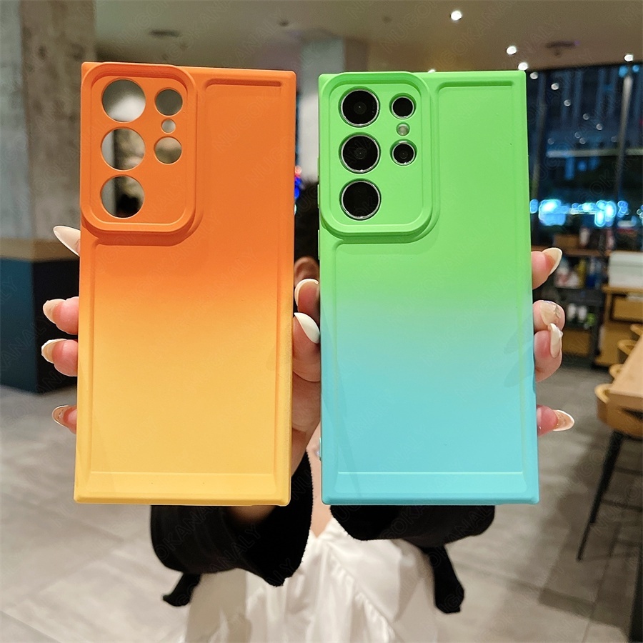 Ốp Điện Thoại Màu gradient Cho samsung s23 ultra s22 ultra s21 ultra note 20 ultra s10 plus s21 s22 s23 s20 fe s10