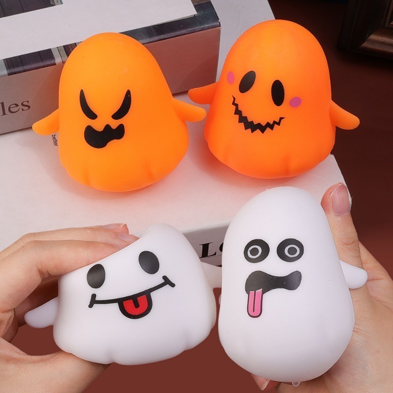Đồ Chơi Bóp Xả stress Hình Quả Bí Ngô Ma Quỷ