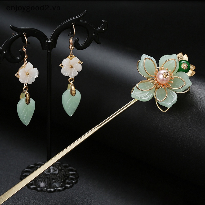 Trâm Cài Tóc Trung Hoa Đính Ngọc Trai Giả Thời Trang Truyền Thống retro Dành Cho Cô Dâu