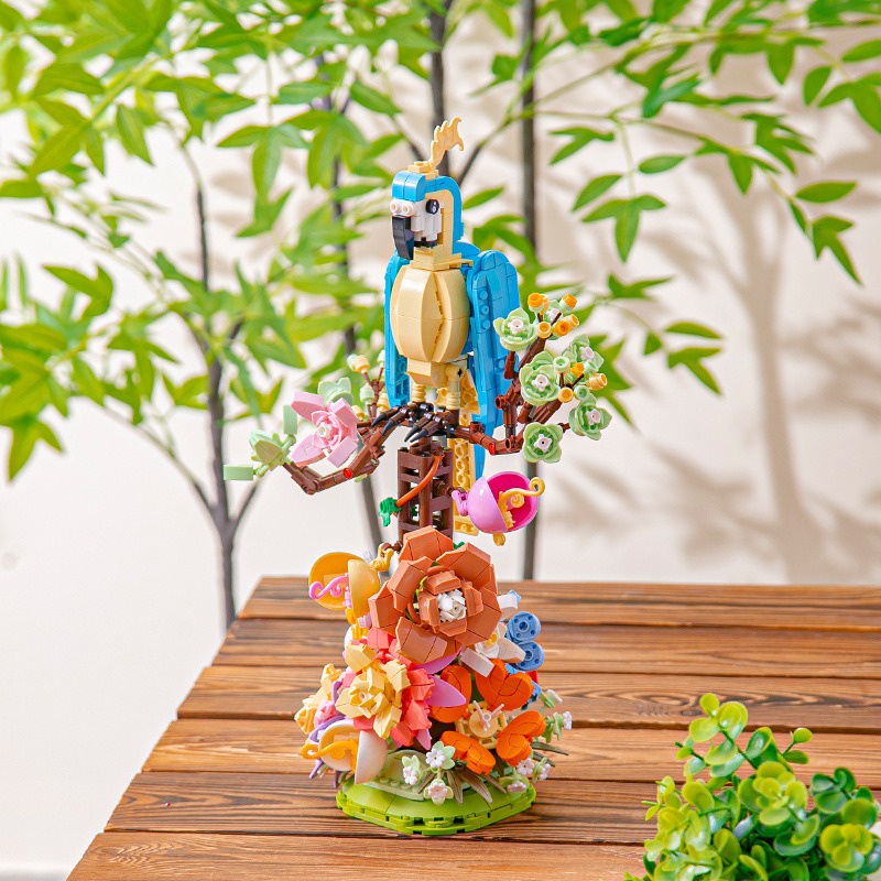 Lego Đồ trang trí Đồ Chơi Lắp Ráp Hình Chú Chim Và Hoa