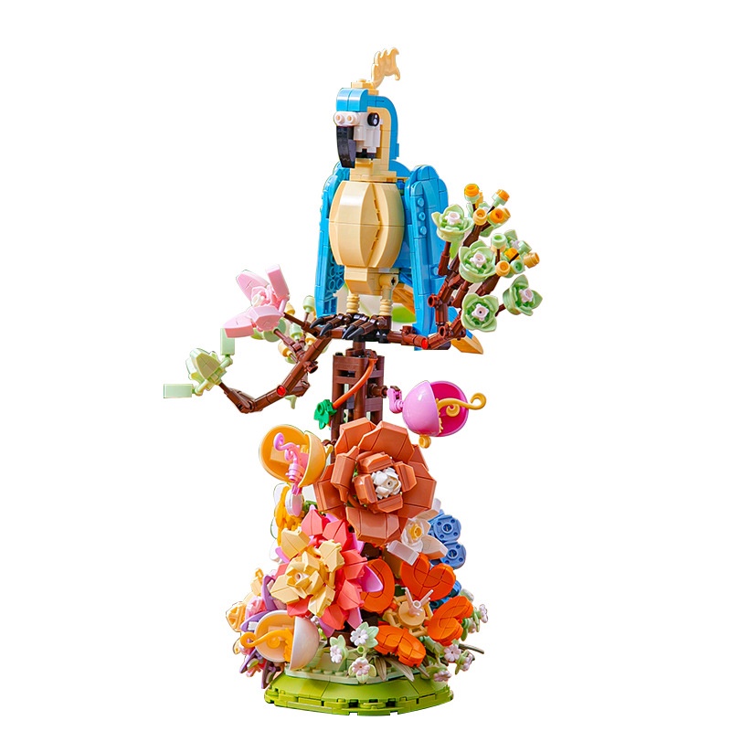 Lego Đồ trang trí Đồ Chơi Lắp Ráp Hình Chú Chim Và Hoa