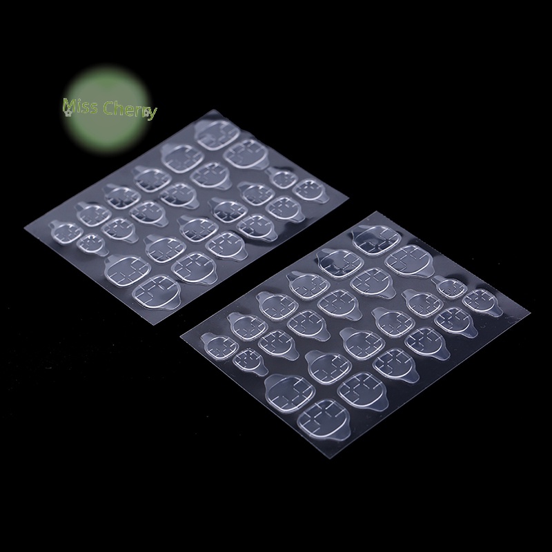 Set 5 Tấm / 24 Miếng Băng Keo Hai Mặt Dán Móng Tay Giả diy