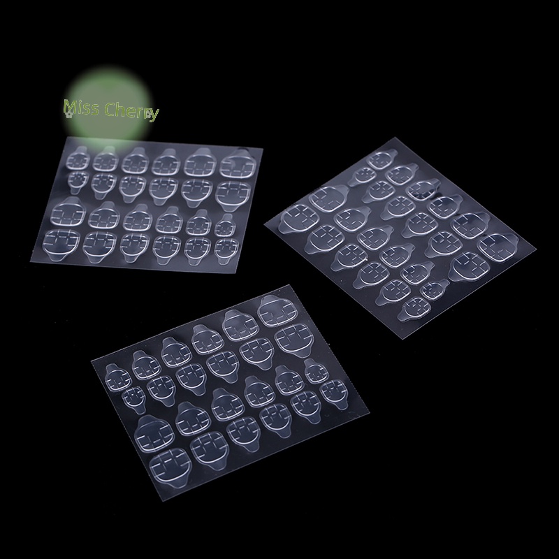 Set 5 Tấm / 24 Miếng Băng Keo Hai Mặt Dán Móng Tay Giả diy