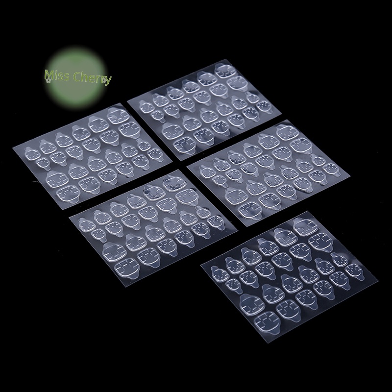 Set 5 Tấm / 24 Miếng Băng Keo Hai Mặt Dán Móng Tay Giả diy