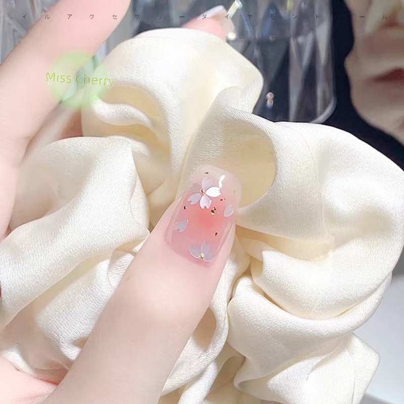 1 Lọ  Kim Tuyến Nhiều Màu Sắc Hình Cánh Hoa Anh Đào Trang Trí Móng Tay