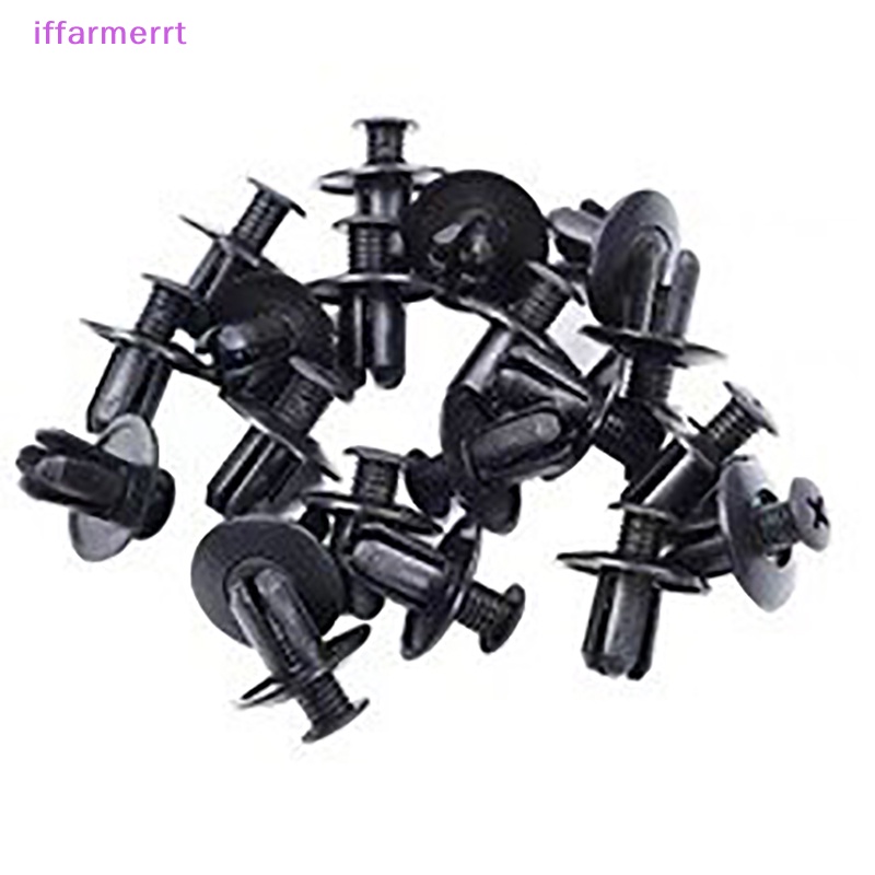 FENDER Set 50 / 100 Đinh Tán Nhựa 8mm Màu Đen Chuyên Dụng Cho Xe Hơi trx680 trx650 vn