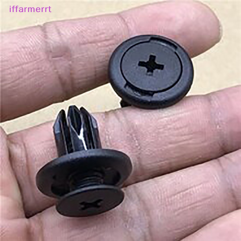 FENDER Set 50 / 100 Đinh Tán Nhựa 8mm Màu Đen Chuyên Dụng Cho Xe Hơi trx680 trx650 vn