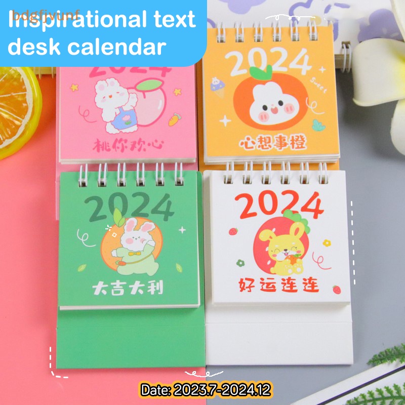 Lịch Để Bàn mini bdgf new 2024 Dùng Trang Trí Văn Phòng / Trường Học