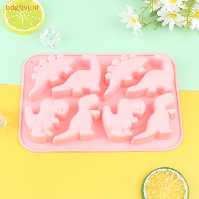 1 Khuôn Silicon Làm Bánh Kẹo Hình Khủng Long 8 Ngăn diy vn