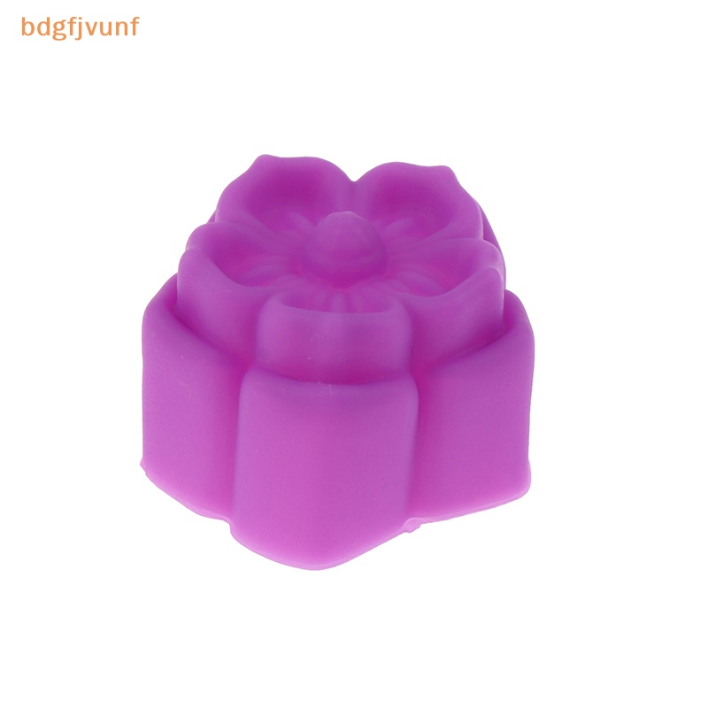 Set 10 Khuôn Làm Bánh muffin Bằng Silicon Hình Hoa Lan diy