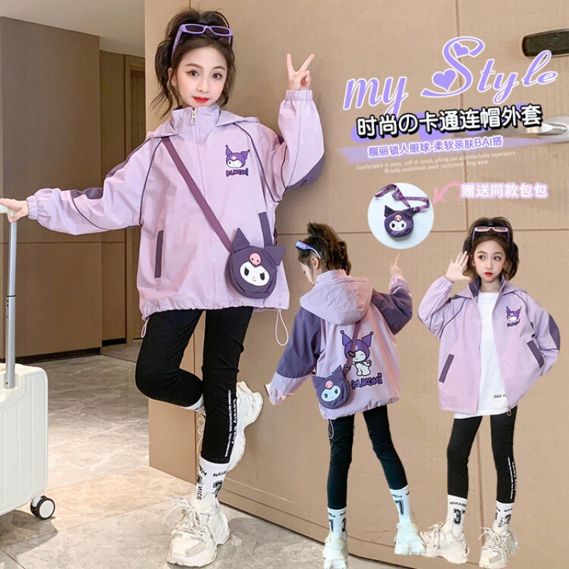 Áo Khoác Phong Cách kuromi Thời Trang Xuân Thu Mới 2023 Dành Cho Mẹ Và Bé