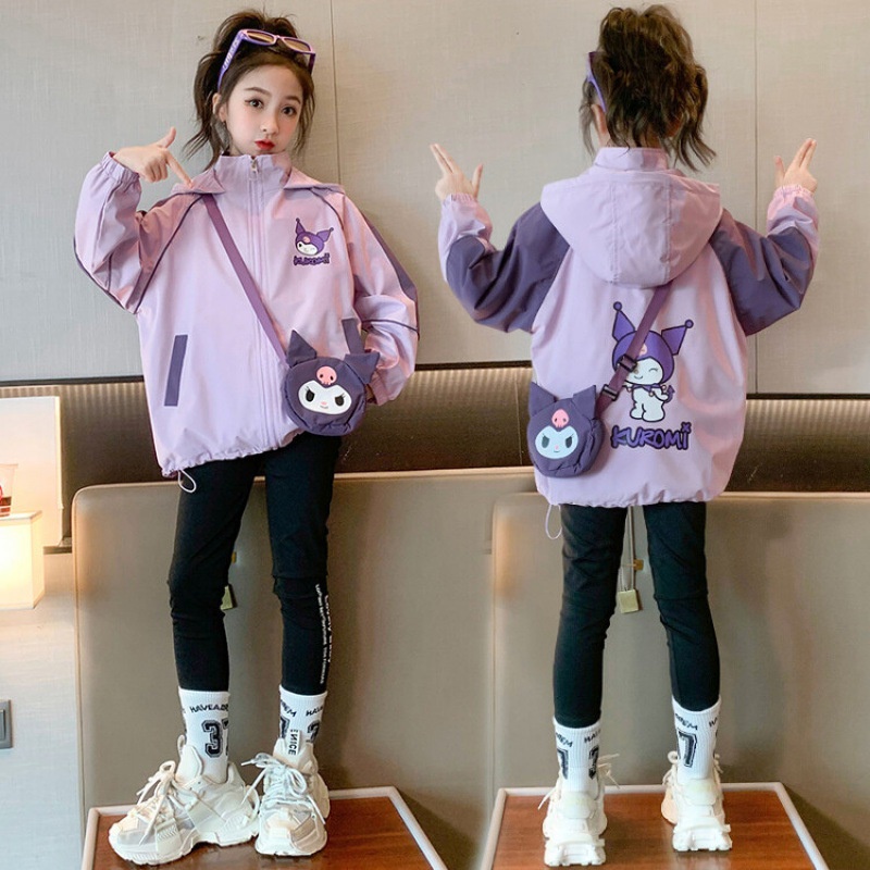 Áo Khoác Phong Cách kuromi Thời Trang Xuân Thu Mới 2023 Dành Cho Mẹ Và Bé