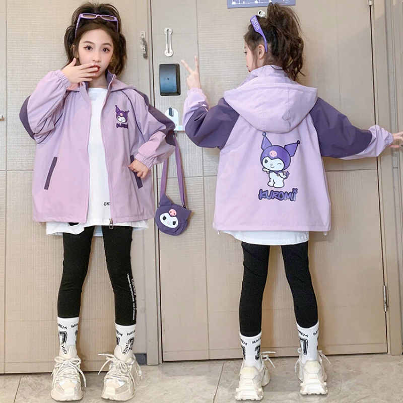 Áo Khoác Phong Cách kuromi Thời Trang Xuân Thu Mới 2023 Dành Cho Mẹ Và Bé