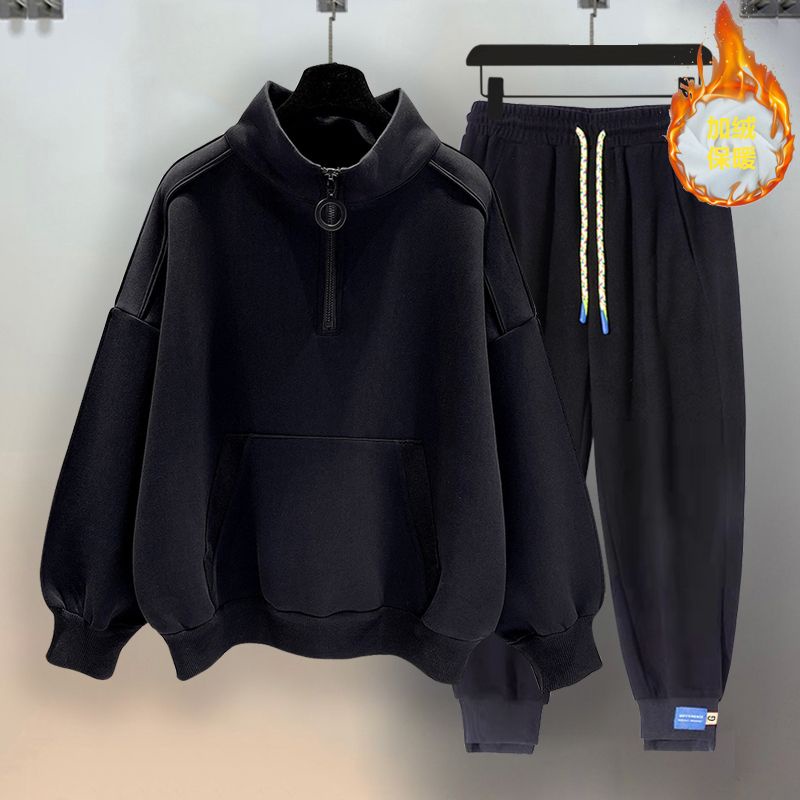 Áo Vest Tay Dài Cổ Lọ Màu Sắc Đơn Giản Phối Khóa Kéo Phong Cách Hồng Kông Cá Tính Cho Nam