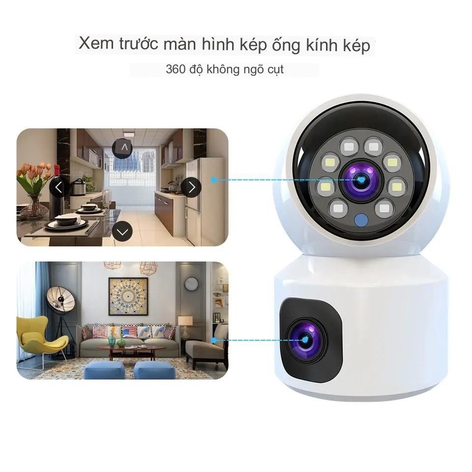 Camera Yoosee thế hệ mới xoay 360 FullHD - xem đêm có màu BD8