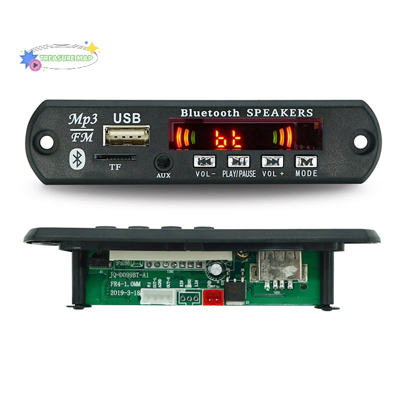 Bảng Mạch Giải Mã Âm Thanh usb tf fm bluetooth 5.0 9v-12v mp3 Wm Không Dây heyuanlong333 Có Điều Khiển Từ Xa Cho Xe Hơi